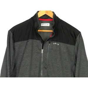 ORVIS Full Zip-Up Gray 100% Polyester‎ Casual Jacket Men's Large